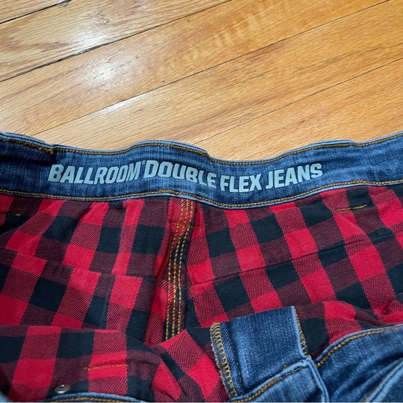 Duluth Trading Mens Ballroom Double Flex Jeans Mens 40x30 Flannel Lined Relaxed - Picture 7 of 11